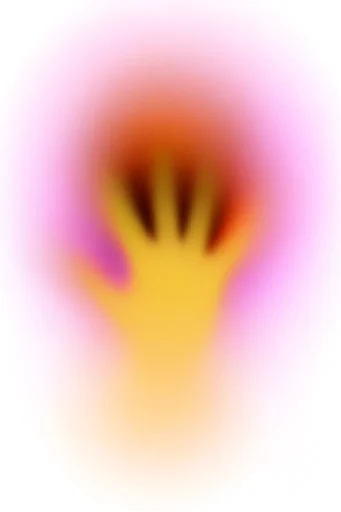 Ethereal Minimalist Aura style reference image — ink bleed gradient