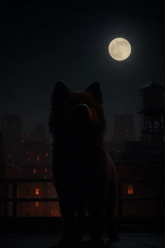 Cinematic Nocturnal Anime style reference image — atmospheric twilight gradient