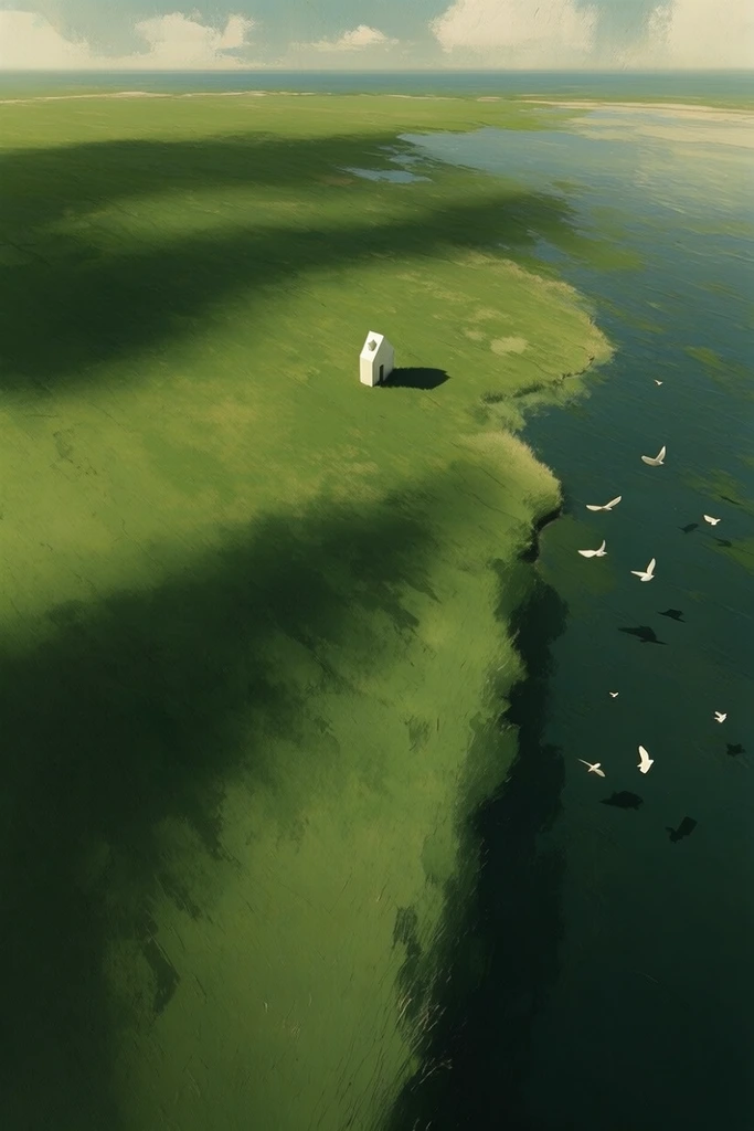 Minimalist Verdant Surrealism style AI image example 2
