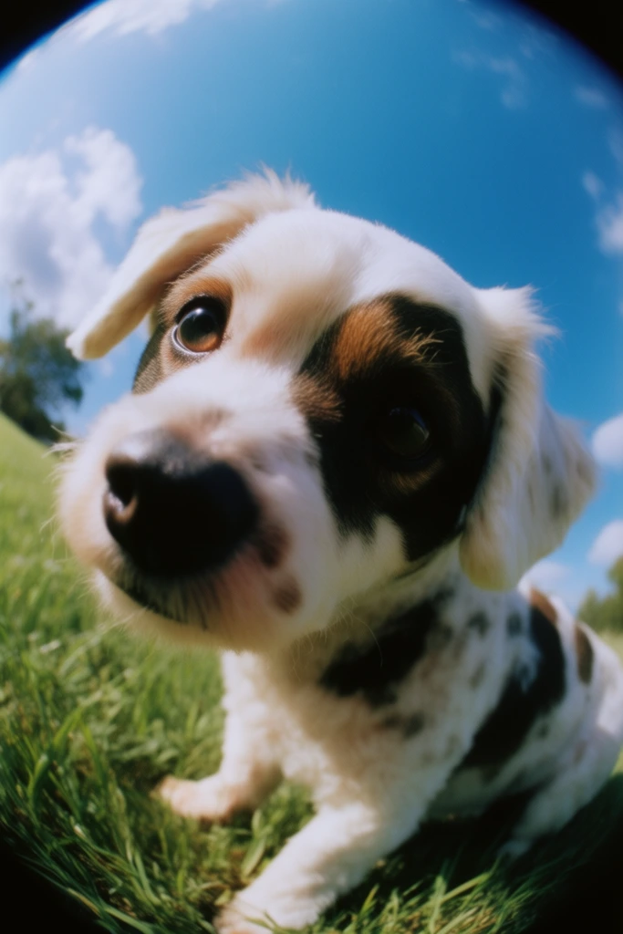 Vintage Fisheye Nostalgia style AI image example 3