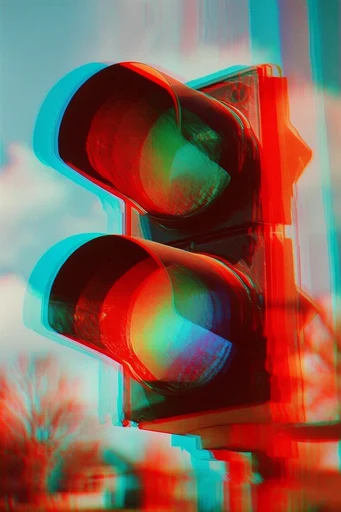 Surreal Chromatic Glitch style reference image — chromatic aberration