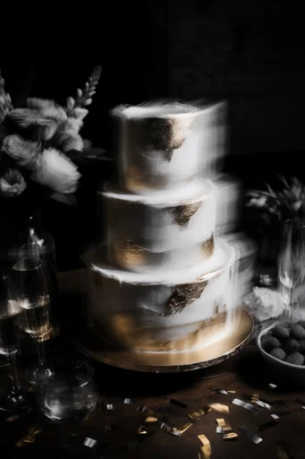 Spectral Kinetic Noir style reference image — heavy film grain