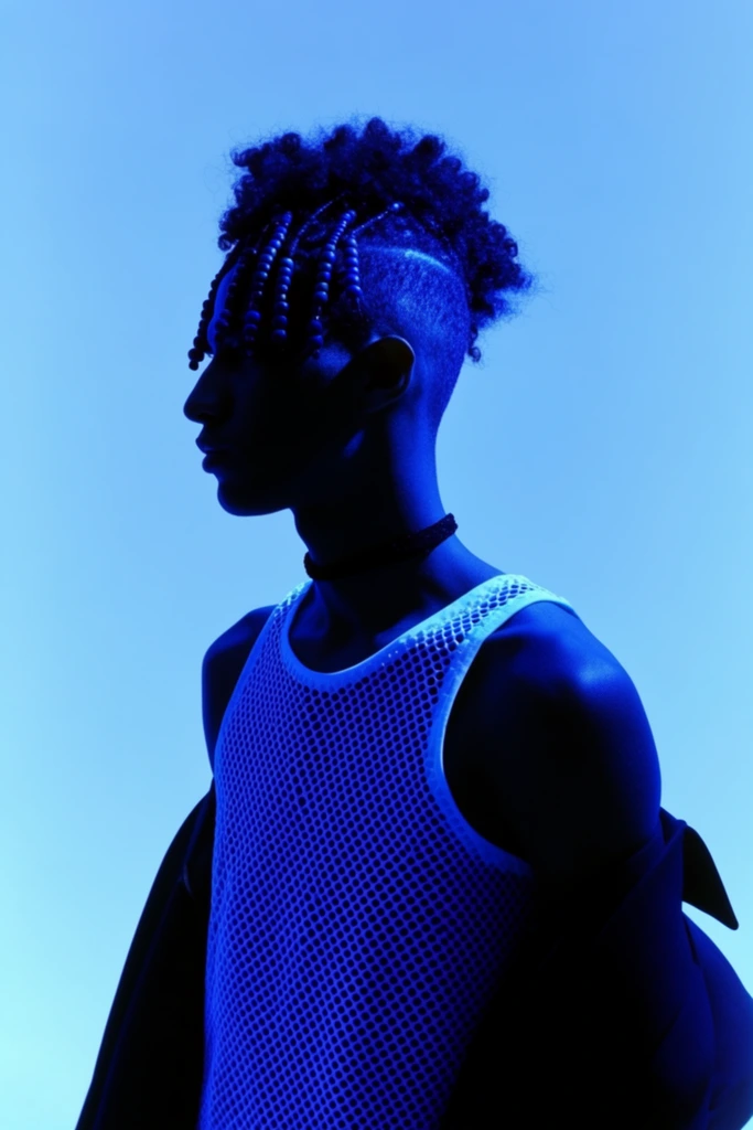 Minimalist Azure Silhouette style AI image example 1
