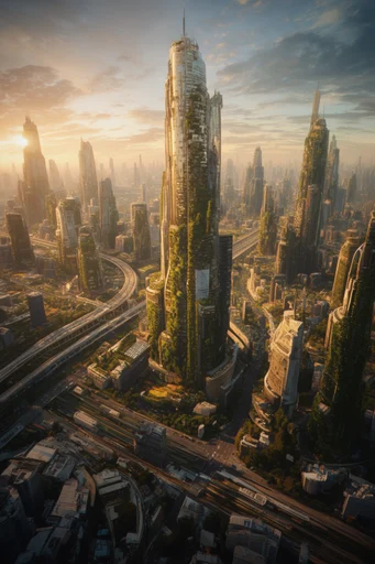 Monumental Atmospheric Architecture style AI image example 2