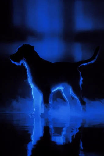 Spectral Cobalt Noir style reference image — mystical atmosphere