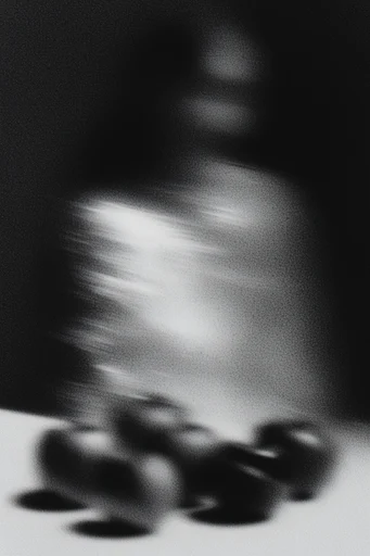 Textured Monochrome Noir style reference image — halftone dot pattern
