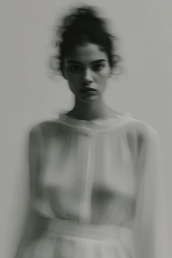 Ethereal Kinetic Minimalism style reference image — spectral silhouette