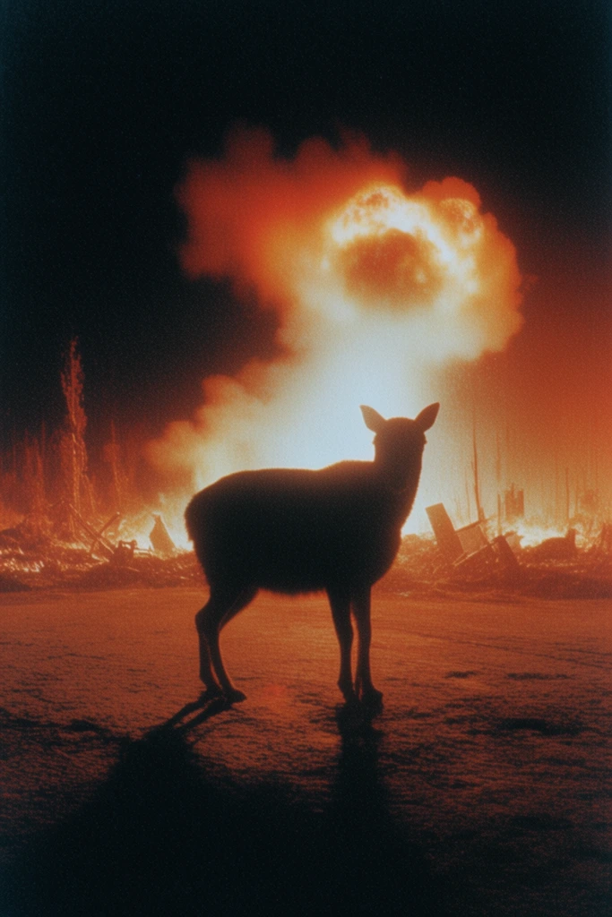 Luminous Apocalyptic Noir style AI image example 3