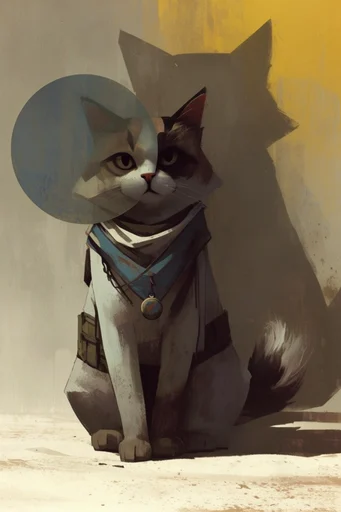 Dust-Worn Esoteric Futurism style reference image — atmospheric hazy lighting