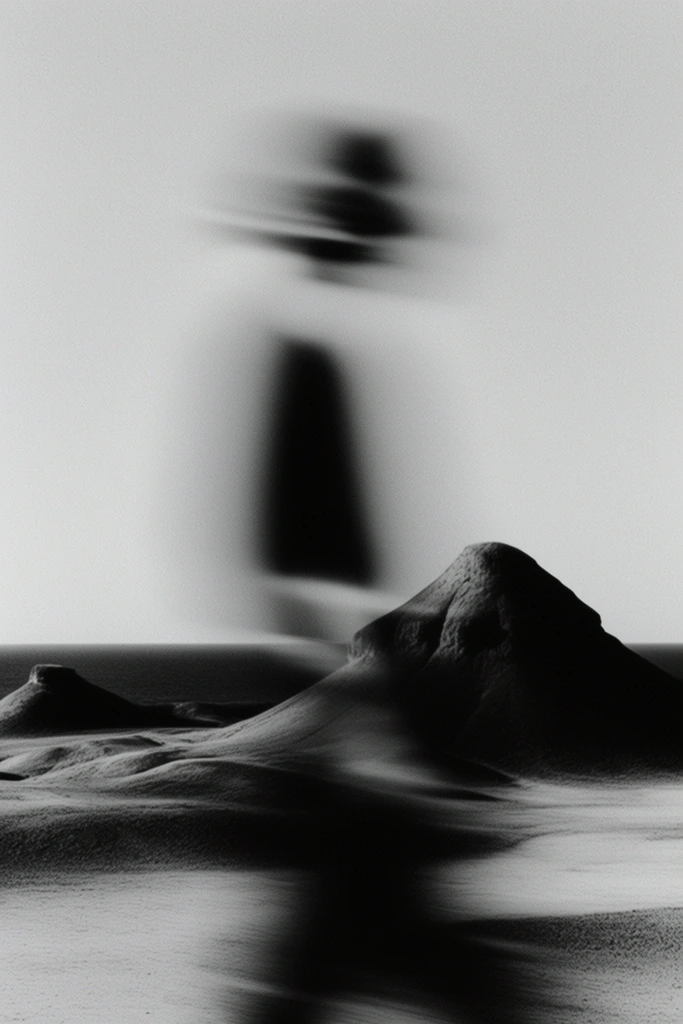 Kinetic Monochrome Minimalism style AI image example 2