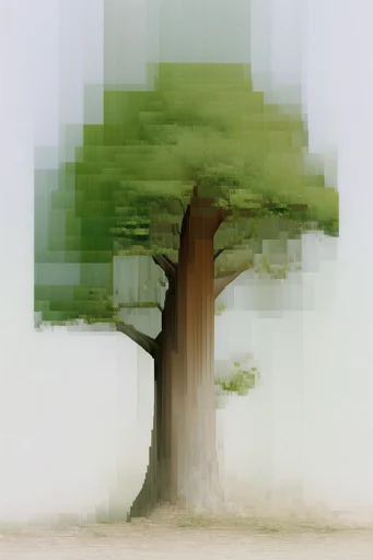 Refracted Organic Minimalism style reference image — botanical macro minimalism