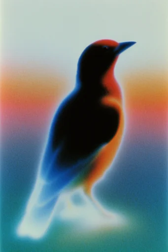 Ethereal Chromatic Noir style AI image example 3