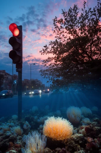 Luminous Surreal Twilight style reference image — dreamlike atmospheric composition
