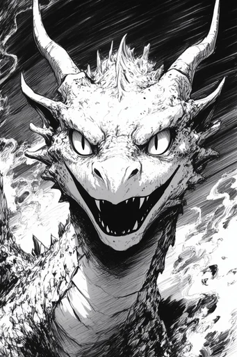 Visceral Ink Manga style reference image — gritty cross-hatching