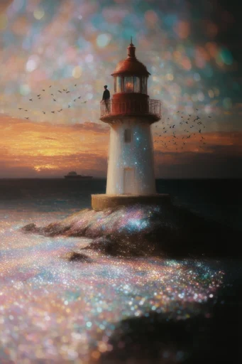 Celestial Prismatic Macro style reference image — ethereal cosmic glow