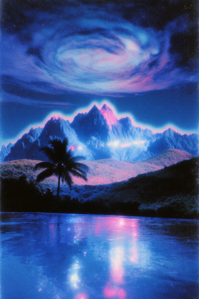 Ethereal Neon Noir style AI image example 2