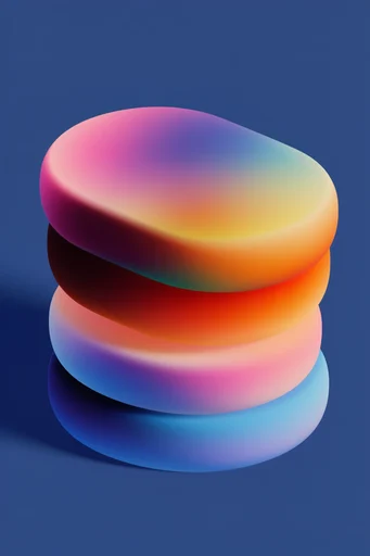 Luminous Chromatic Morphism style reference image — high-contrast minimalist composition