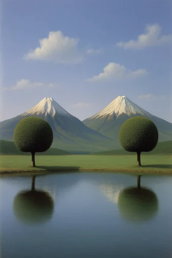 Surreal Liminal Pastoralism style reference image — magical realism