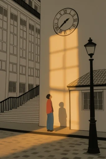 Amber Cinematic Shadowplay style reference image — golden hour lighting