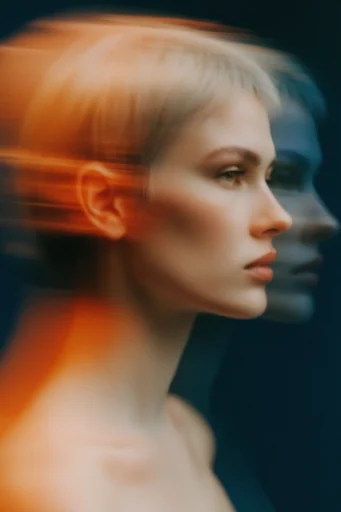 Kinetic Ethereal Editorial style reference image — dreamy panning shot