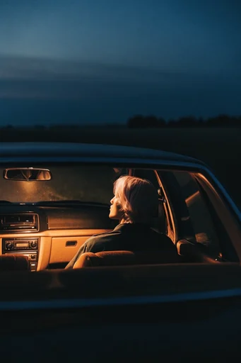 Cinematic Nocturnal Solitude moodboard — generate AI images in this style