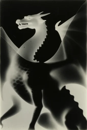 Experimental Darkroom Surrealism style reference image — skeletal radiography