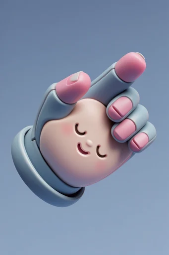 Dreamy Pastel Futurism style reference image — whimsical illustration