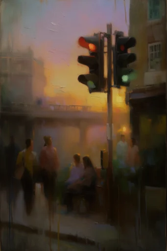 Textured Impressionist Atmosphere style reference image — thick palette knife texture