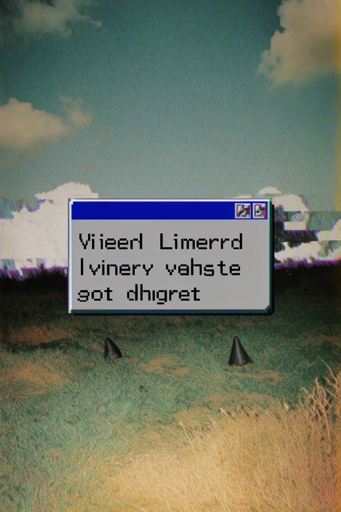Surreal Liminal Glitchcore style AI image example 2
