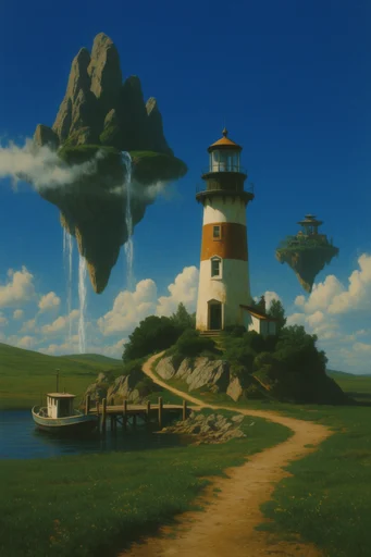 Surreal Pastoral Dreamscapes style reference image — nostalgic summer atmosphere