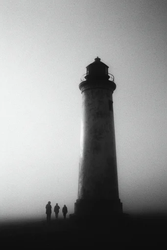 Ethereal Monochrome Pictorialism style reference image — ethereal silhouettes