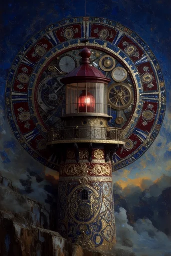 Crimson Gothic Opulence style reference image — intricate gold leaf ornamentation