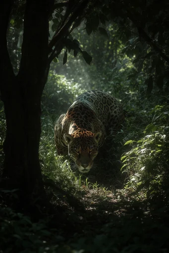 Cinematic Overgrown Wilderness style reference image — overgrown foliage