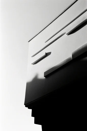 Sculptural Monochrome Noir style reference image — avant-garde couture