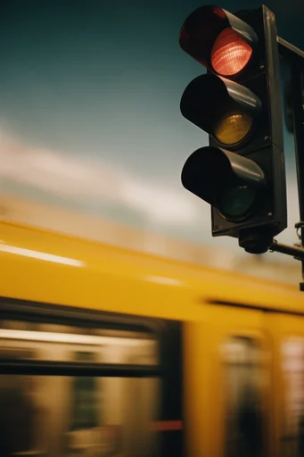 Cinematic Nocturnal Transit style reference image — warm amber lighting