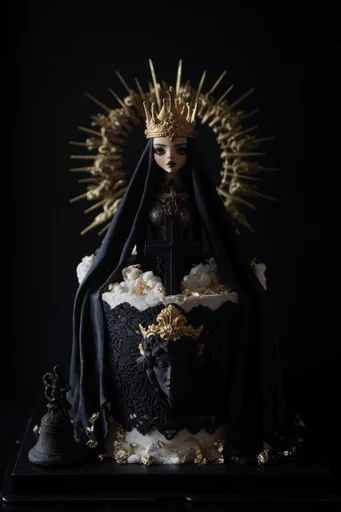 Sacred Gilded Void style reference image — baroque gothic