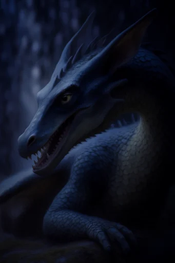 Cinematic Cobalt Noir style reference image — extreme close-up texture