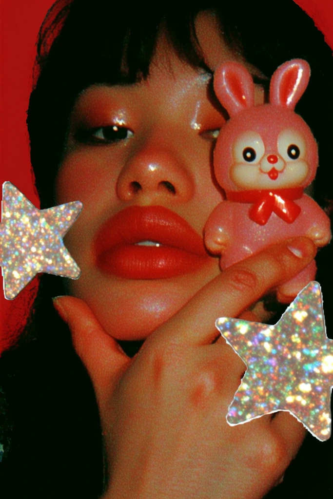 Neon Crimson Surrealism style AI image example 1
