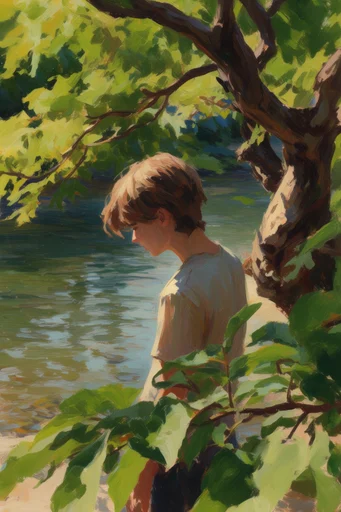 Luminous Verdant Impressionism moodboard — generate AI images in this style
