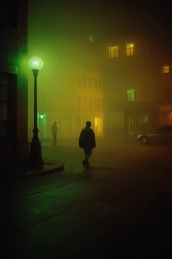 Cinematic Acid Nocturne style reference image — cinematic neon mist