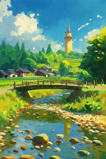 Luminous Whimsical Impressionism style reference image — expressive impasto brushwork