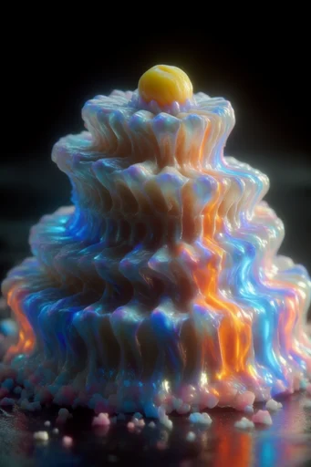 Bioluminescent Abyssal Macro style reference image — shallow depth of field