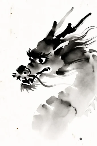 Minimalist Zen Ink style reference image — negative space