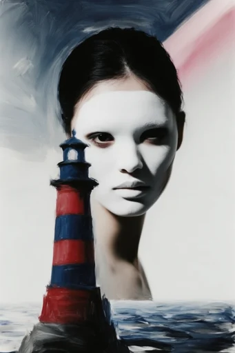 Graphic Avant-Garde Minimalism style reference image — visceral paint textures