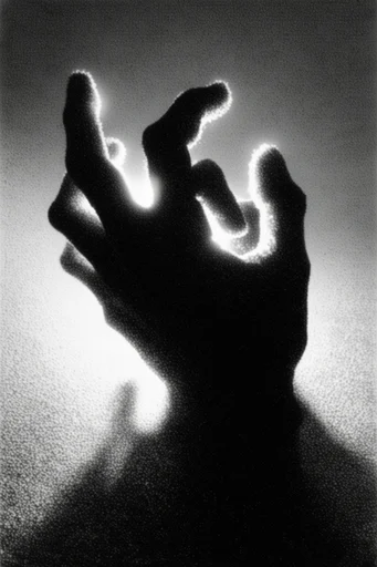 Ethereal Grain Noir style reference image — ethereal light bloom