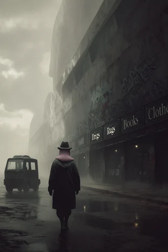 Monolithic Cinematic Noir style reference image — mysterious silhouette