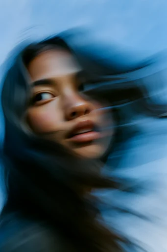 Kinetic Ethereal Velocity style reference image — ghostly motion trails