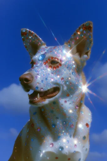 Hyper-Embellished Dreamcore Glamour style reference image — dreamlike soft focus