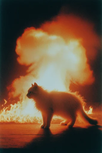 Spectral Thermal Noir style reference image — lo-fi analog texture
