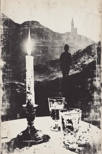 Distressed Analog Occultism style reference image — distressed analog film